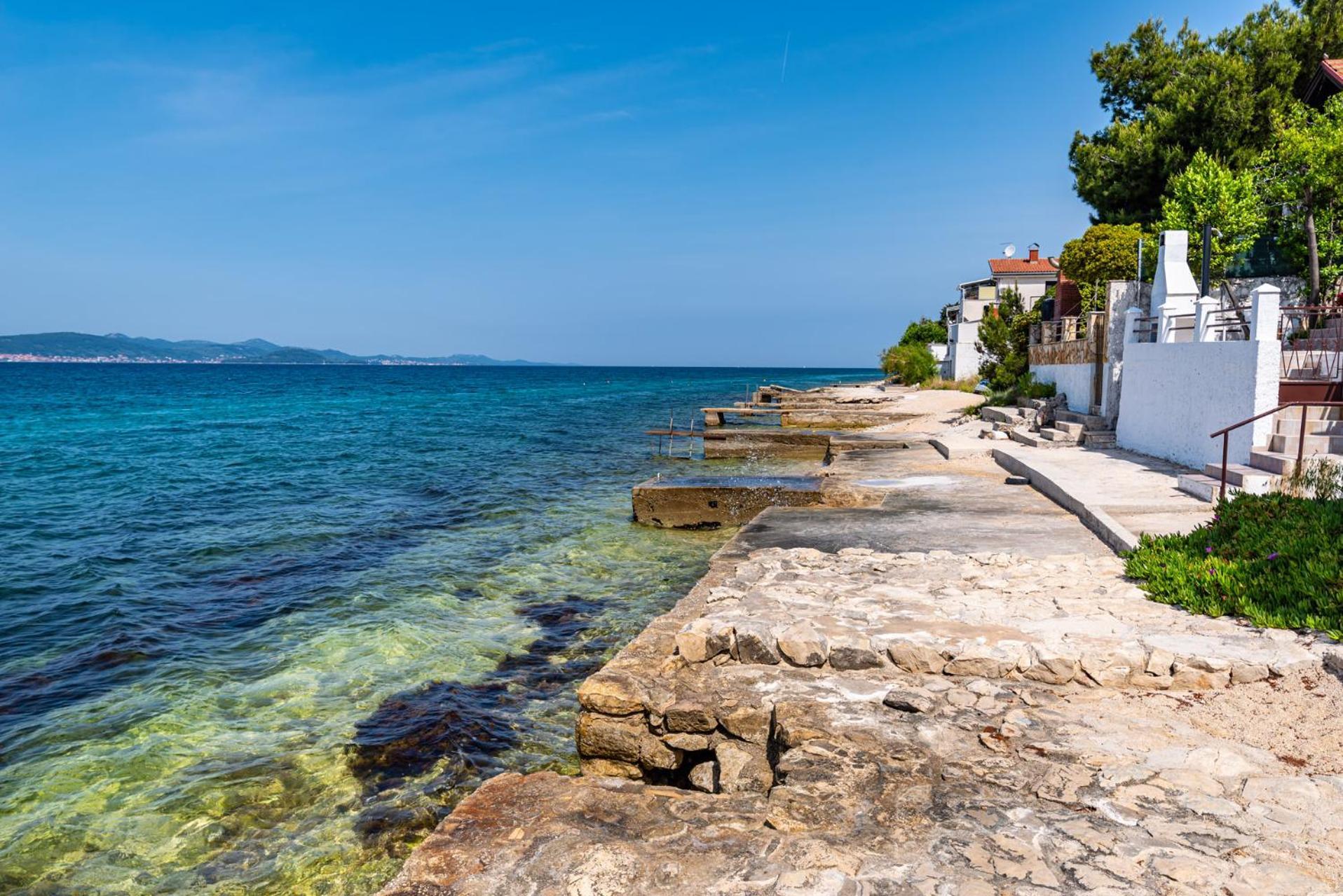 Sunset Family House In Bibinje On The Beach Exterior foto